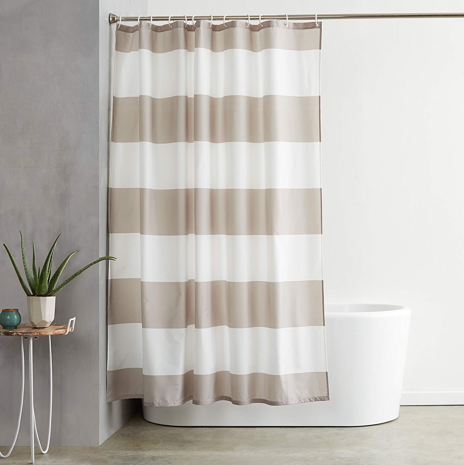 cortina de ducha Rayas gris