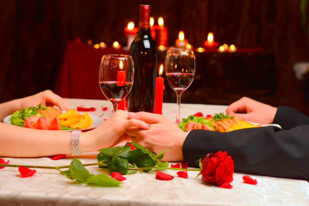 cena romántica en sorteo febrero 2020