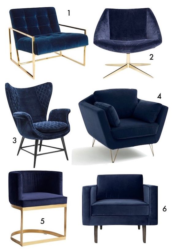decorar con color azul los mobiliarios interiores