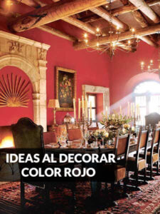 ideas al decorar con color rojo interiores