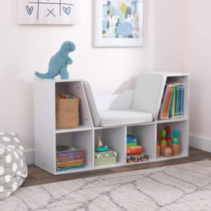 KidKraft Bookcase with Reading Nook Toy, White